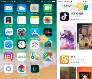 Cách tải Tik Tok Trung Quốc trên iphone 7