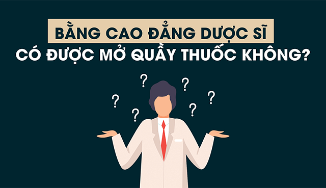 Bằng Cao đẳng Dược có mở được quầy thuốc không?